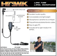 Load image into Gallery viewer, Earphone Connection Hawk Lapel Microphone w/PTT Quick Release Adapter
