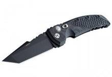 Load image into Gallery viewer, Hogue EX-A01 3.5" Automatic Folder Tanto Blade Black Finish G-10 Frame - G-Mascus Black - Tactical Gear Warehouse