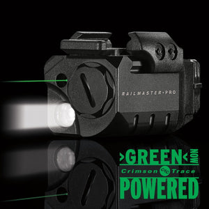 Rail Master Pro Universal Rail Mount Green Laser - LED - Tactical Gear Warehouse