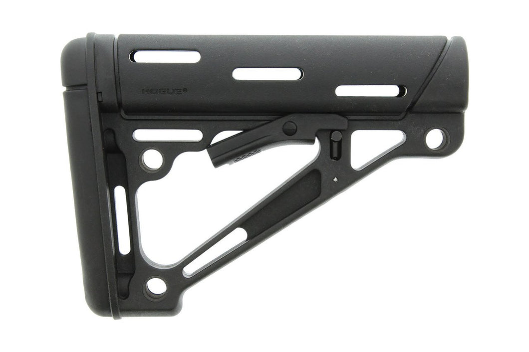 Hogue AR-15/M-16 OverMolded Collapsible Buttstock - Fits Commercial Buffer Tube - Tactical Gear Warehouse