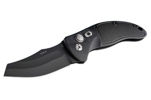 Hogue EX-A04 3.5" Automatic Folder Wharncliffe Blade Black Finish G-10 Frame - Tactical Gear Warehouse