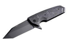 Load image into Gallery viewer, Hogue EX-02 3.75&quot; Folder Tanto Blade Flipper Black Finish G-10 Frame - G-Mascus Black - Tactical Gear Warehouse
