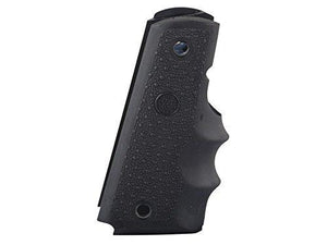 Hogue 1911 Govt. Model Black Rubber Grip With Finger Grooves - Tactical Gear Warehouse