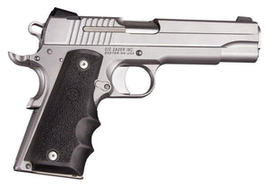 Hogue 1911 Govt. Model Black Rubber Grip With Finger Grooves - Tactical Gear Warehouse